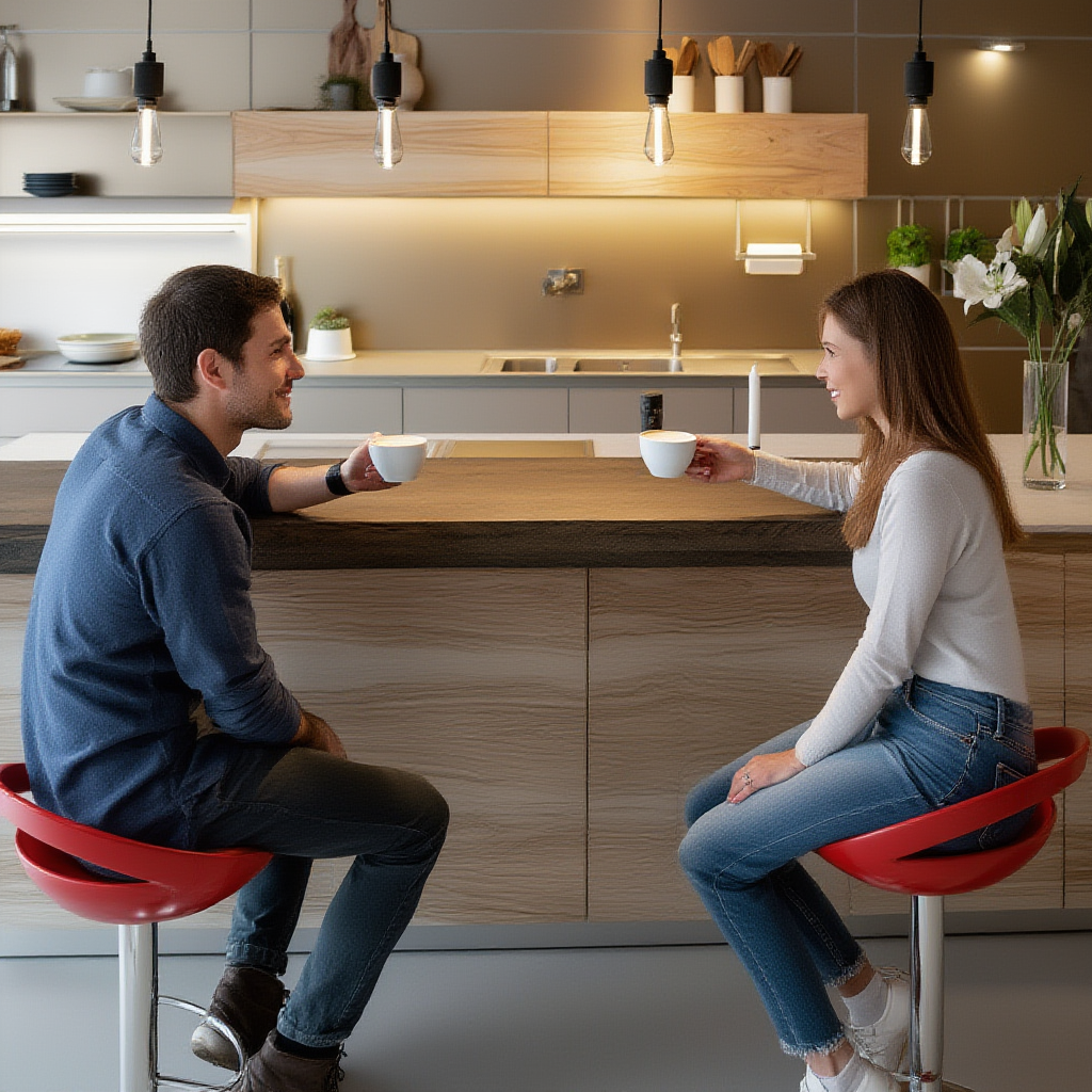 Tabouret Scandinave Rotatif – Confort & Élégance Moderne