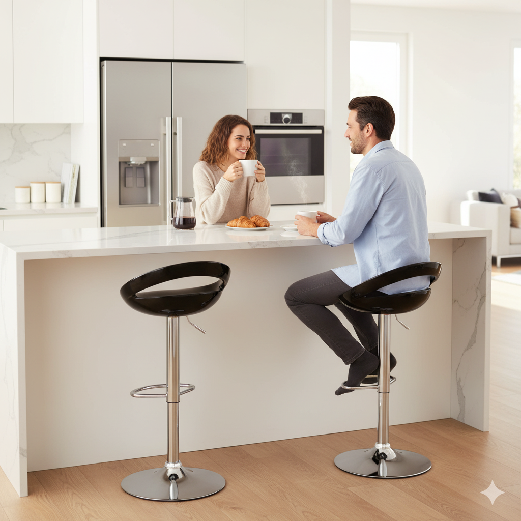 Tabouret Scandinave Rotatif – Confort & Élégance Moderne