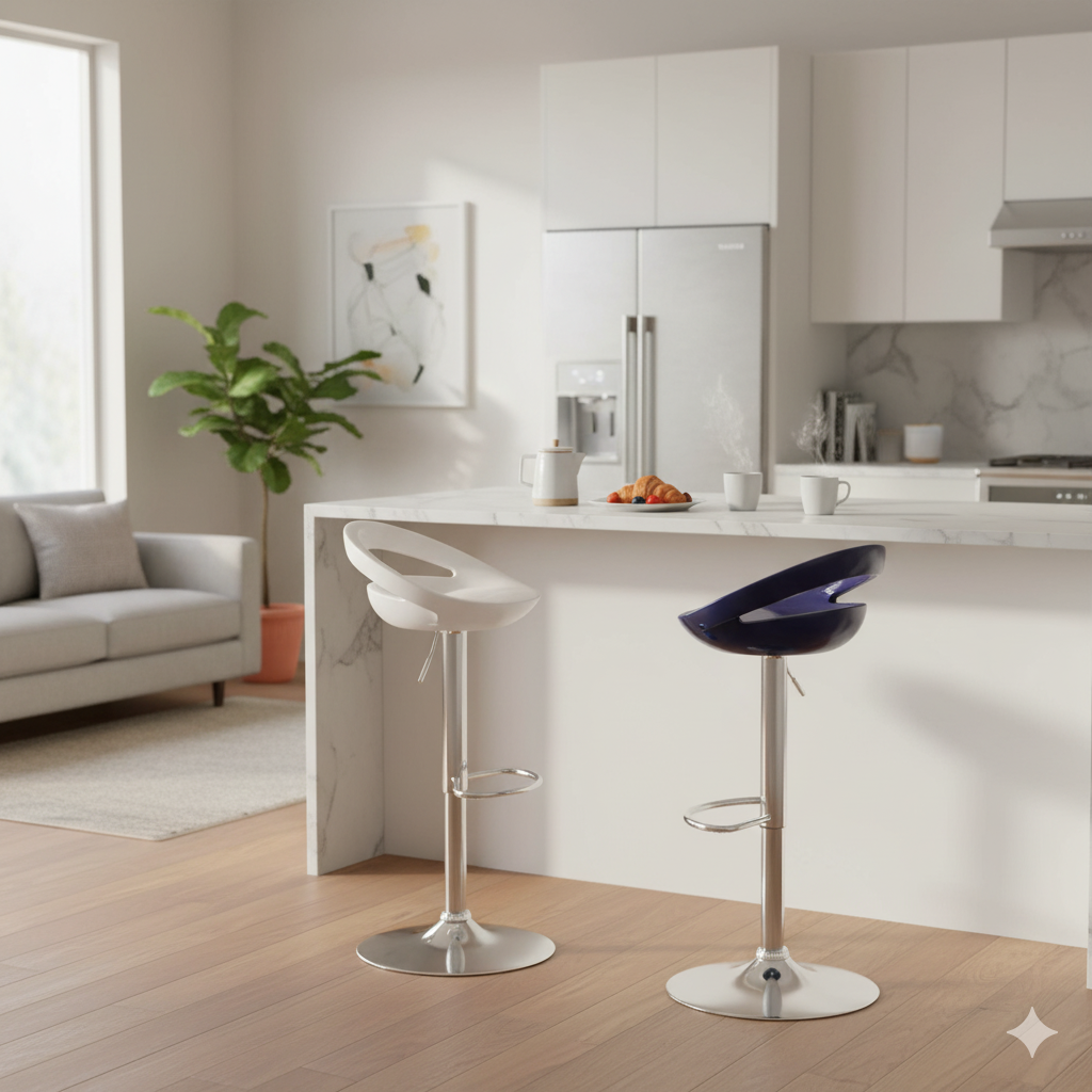 Tabouret Scandinave Rotatif – Confort & Élégance Moderne