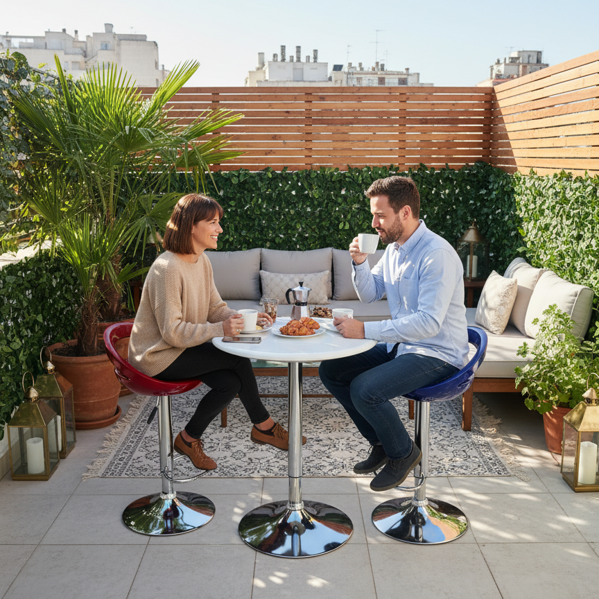 Tabouret Scandinave Rotatif – Confort & Élégance Moderne