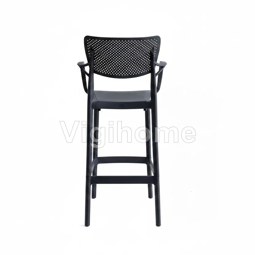 Tabouret de bar Malta vue arrière — coloris pastel, design moderne