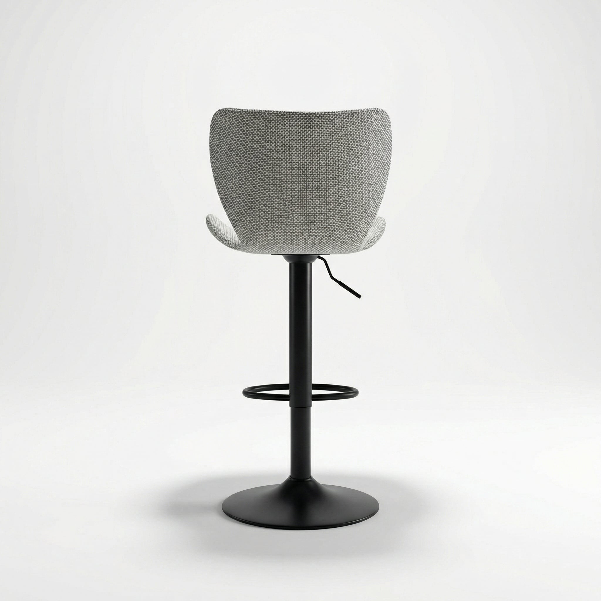 Chaise de bar Prestige Wingback marron — pied métal noir, rotation 360°