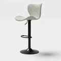 Chaise de bar Prestige Wingback — détail assise tissée premium