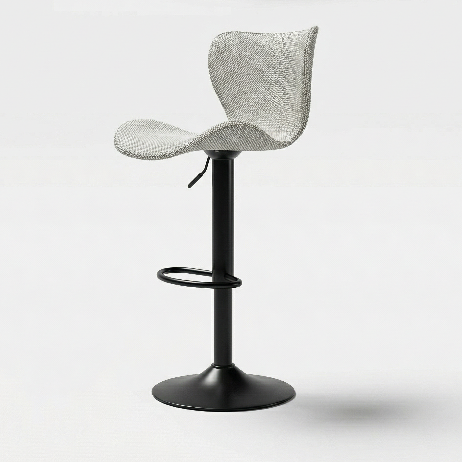 Chaise de bar Prestige Wingback — détail assise tissée premium