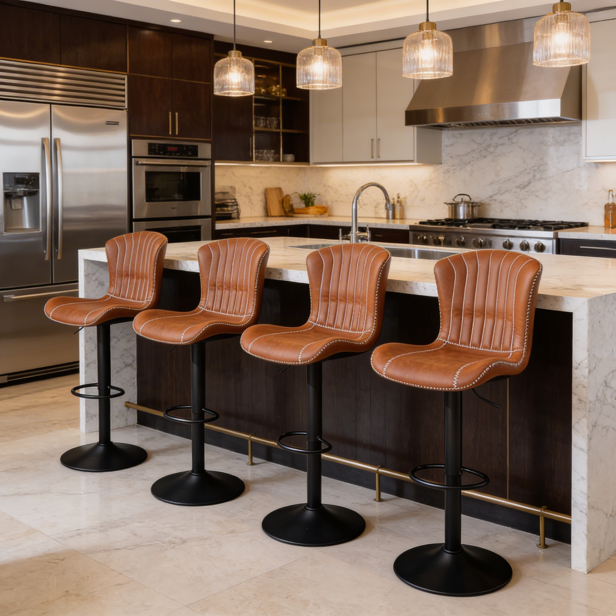 Tabouret Monark dans villa contemporaine