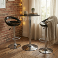 Set bar scandinave Vigihome — 2 tabourets rotatifs et table hauteur réglable