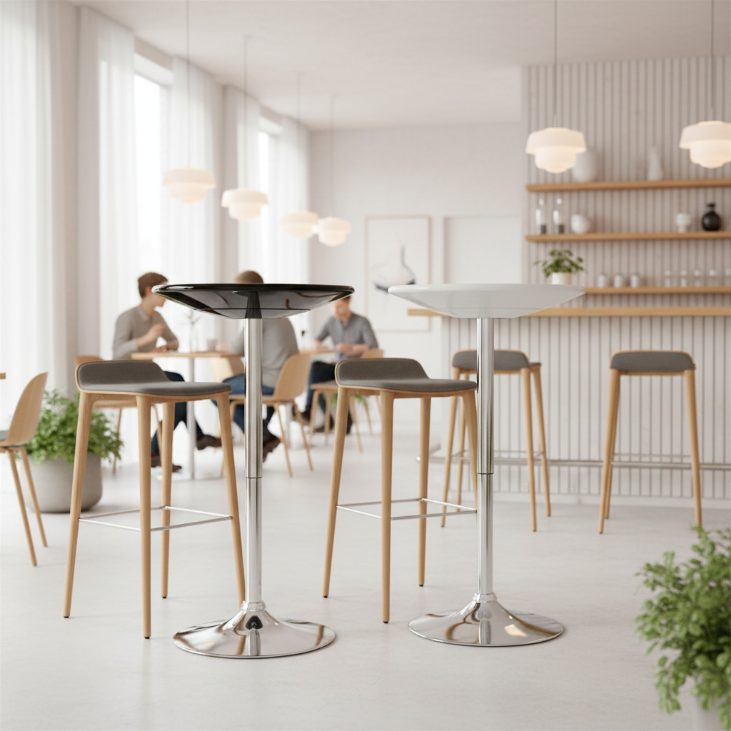 Paire de tables dans café style scandinave