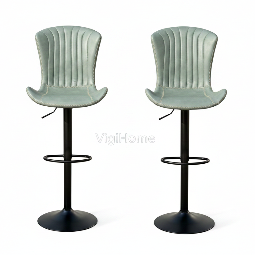 Set de 2 tabourets de bar Monark — pack cuisine Vigihome